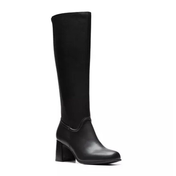 Clarks Shoes - Clarks Women’s Collection Kiersta Cove Knee High Boots Black Size 9.5M New